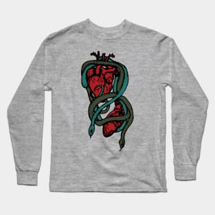 Color Snakes with Human Hearts Long Sleeve T-Shirt